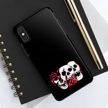 Load image into Gallery viewer, 3 Skulls (With Red) Tough Phone Case (Samsung & iPhone)