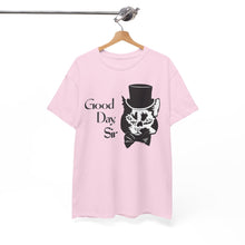 Load image into Gallery viewer, Fancy Cat Cotton Tee (Various Colors)