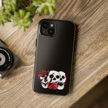 Load image into Gallery viewer, 3 Skulls (With Red) Tough Phone Case (Samsung & iPhone)