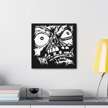 Load image into Gallery viewer, Stretched Monster Face Canvas Print (Various Sizes)