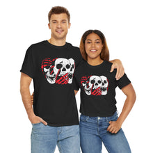 Load image into Gallery viewer, 3 Skulls (With Red) Cotton Tee