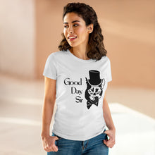 Load image into Gallery viewer, Fancy Cat Women's Cotton Tee (Various Colors)