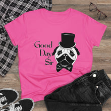 Load image into Gallery viewer, Fancy Pug Women's Cotton Tee (Various Colors)