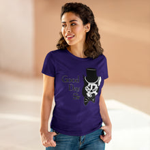 Load image into Gallery viewer, Fancy Cat Women's Cotton Tee (Various Colors)