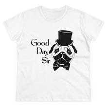 Load image into Gallery viewer, Fancy Pug Women's Cotton Tee (Various Colors)