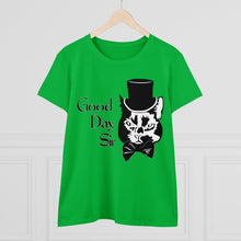 Load image into Gallery viewer, Fancy Cat Women's Cotton Tee (Various Colors)
