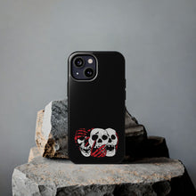 Load image into Gallery viewer, 3 Skulls (With Red) Tough Phone Case (Samsung & iPhone)