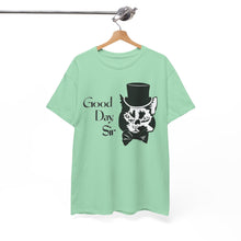 Load image into Gallery viewer, Fancy Cat Cotton Tee (Various Colors)