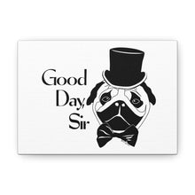 Load image into Gallery viewer, Fancy Pug Canvas Print (Various Sizes)