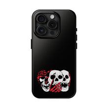 Load image into Gallery viewer, 3 Skulls (With Red) Tough Phone Case (Samsung & iPhone)