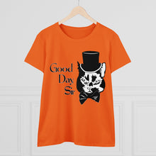 Load image into Gallery viewer, Fancy Cat Women's Cotton Tee (Various Colors)