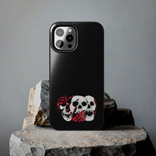 Load image into Gallery viewer, 3 Skulls (With Red) Tough Phone Case (Samsung & iPhone)