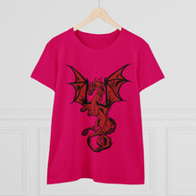 Load image into Gallery viewer, Dragon Women's Cotton Tee (Various Colors)
