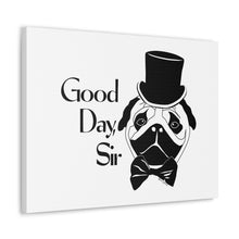 Load image into Gallery viewer, Fancy Pug Canvas Print (Various Sizes)