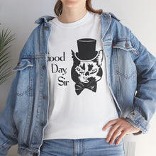 Load image into Gallery viewer, Fancy Cat Cotton Tee (Various Colors)