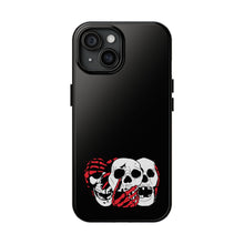 Load image into Gallery viewer, 3 Skulls (With Red) Tough Phone Case (Samsung & iPhone)