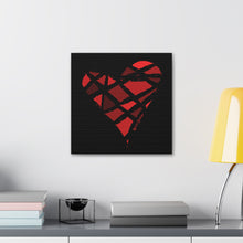 Load image into Gallery viewer, Red Heart Canvas Print (Various Sizes)