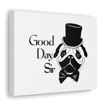 Load image into Gallery viewer, Fancy Pug Canvas Print (Various Sizes)