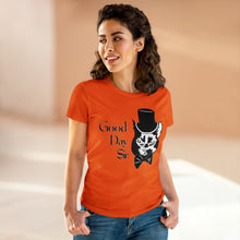 Load image into Gallery viewer, Fancy Cat Women's Cotton Tee (Various Colors)