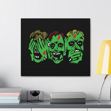 Load image into Gallery viewer, 3 Zombies Canvas Print (Various Sizes)