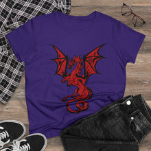 Load image into Gallery viewer, Dragon Women's Cotton Tee (Various Colors)
