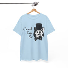Load image into Gallery viewer, Fancy Cat Cotton Tee (Various Colors)