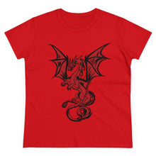 Load image into Gallery viewer, Dragon Women's Cotton Tee (Various Colors)