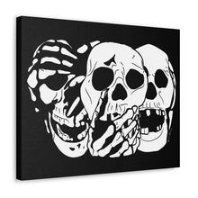 Load image into Gallery viewer, 3 Skulls Canvas Print (Various Sizes)