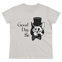 Load image into Gallery viewer, Fancy Cat Women's Cotton Tee (Various Colors)