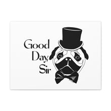 Load image into Gallery viewer, Fancy Pug Canvas Print (Various Sizes)