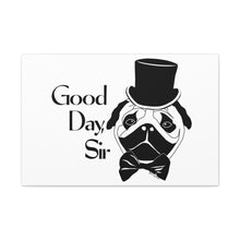 Load image into Gallery viewer, Fancy Pug Canvas Print (Various Sizes)