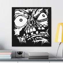 Load image into Gallery viewer, Stretched Monster Face Canvas Print (Various Sizes)