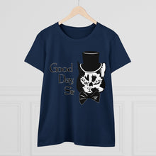 Load image into Gallery viewer, Fancy Cat Women's Cotton Tee (Various Colors)