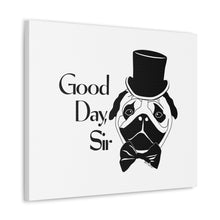 Load image into Gallery viewer, Fancy Pug Canvas Print (Various Sizes)