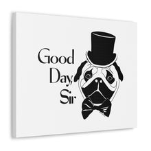 Load image into Gallery viewer, Fancy Pug Canvas Print (Various Sizes)