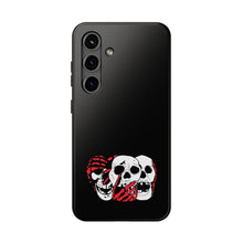 Load image into Gallery viewer, 3 Skulls (With Red) Tough Phone Case (Samsung & iPhone)