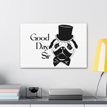 Load image into Gallery viewer, Fancy Pug Canvas Print (Various Sizes)