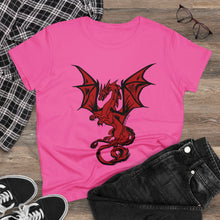 Load image into Gallery viewer, Dragon Women's Cotton Tee (Various Colors)