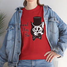 Load image into Gallery viewer, Fancy Cat Cotton Tee (Various Colors)