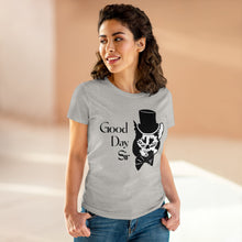 Load image into Gallery viewer, Fancy Cat Women's Cotton Tee (Various Colors)