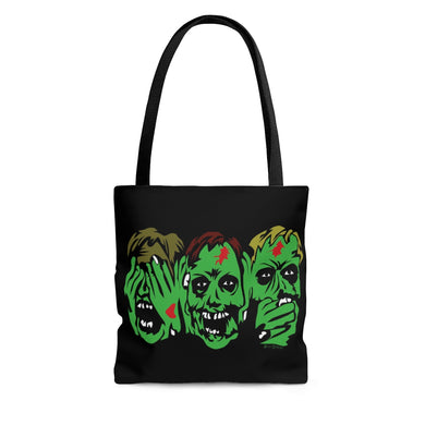 3 Zombies Tote Bag (Various Sizes)