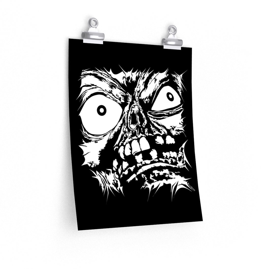 Stretched Monster Face Poster (Various Sizes)