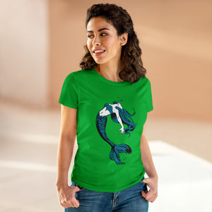 Mermaid Women's Cotton Tee (Various Colors)