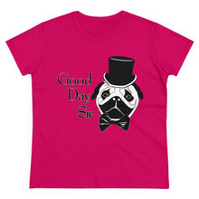 Load image into Gallery viewer, Fancy Pug Women&#39;s Cotton Tee (Various Colors)