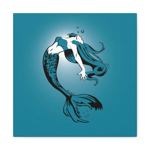 Mermaid Canvas Print (Various Sizes)