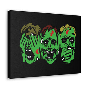 3 Zombies Canvas Print (Various Sizes)