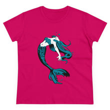 Load image into Gallery viewer, Mermaid Women&#39;s Cotton Tee (Various Colors)