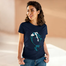 Load image into Gallery viewer, Mermaid Women&#39;s Cotton Tee (Various Colors)