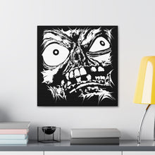 Load image into Gallery viewer, Stretched Monster Face Canvas Print (Various Sizes)