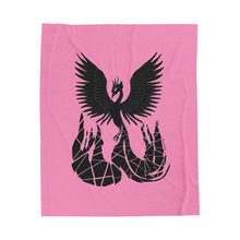 Load image into Gallery viewer, Phoenix Velveteen Plush Blanket (Pink) (Various Sizes)